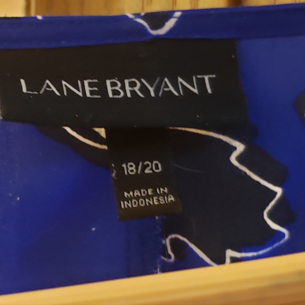 Blue Floral Blouse With Double Sleeves - Picture 4 of 4